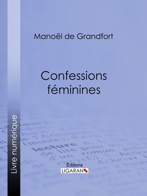 cover image of Confessions féminines
